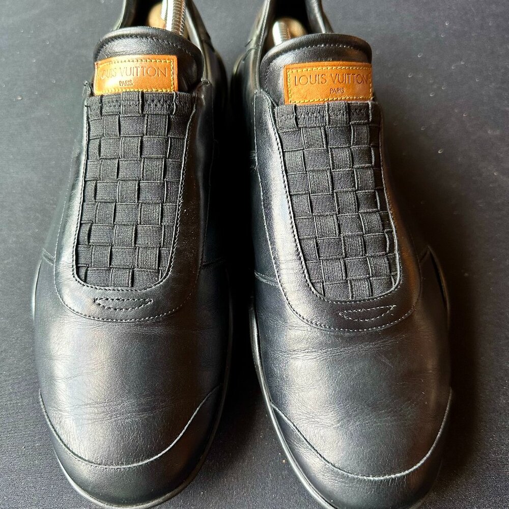 Louis Vuitton Black Leather Classic Loafers – Timeless Parisian Elegance Size 41